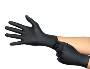 0076490121966_1 Ühekordsed nitriilkindad Ansell MICROFLEX 94-242 ESD, 100 tk, 0,12mm, suurus XXL (10.5-11), mustad