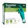 0076490460488_1 Ühekordsed nitriilkindad Ansell TouchNTuff 92-600, 0,12mm, suurus S (6,5-7), sile peopesa, rohelised, 20tk pakis