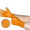 0076490647784_1 Ühekordsed nitriilkindad Ansell Microflex Mega Grip 93-256, 100tk, 0,13mm, 275mm pikad oranžid, suurus XXL (10.5-11)