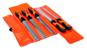 1-477-08-2-2 Viilide komplekt 8" 200mm (ümar,lapik,poolümar,kolmkant) peen raie käepidemega 5tk