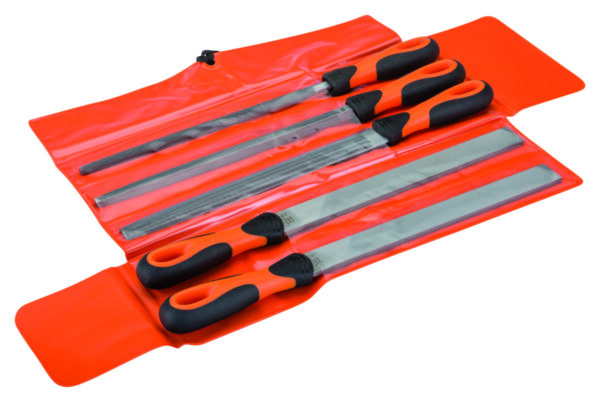 1-478-10-1-2 Viilide kompl 10" 250mm jäme raie käepidemega 5 osa