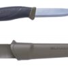 11863 Morakniv Companion Välinuga – Sõjaväeroheline, 2.0 mm Süsinikterasest Tera, Tupp