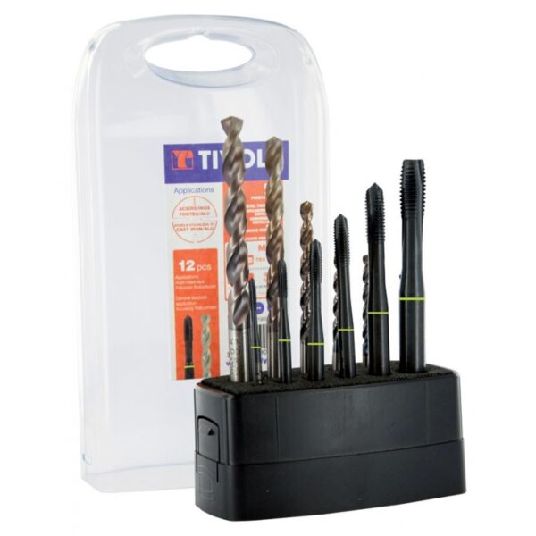 11900170023 Keermestuskomplekt "Multi material" MGTI M3-M10 + 6 TBX HSS-Co puuri, 12 osa