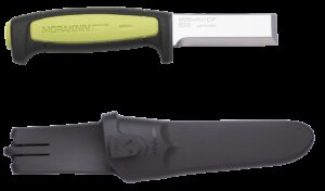 12250 Morakniv Pro Chisel Peitelnuga– Laimiroheline Käepide, 3.1 mm Süsinikterasest Tera, Nupuga Tupp