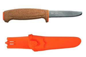 13131 Morakniv ujuv SRT nuga – 1.4 mm roostevaba teras, korkkäepide, sakiline tera, oranž.
