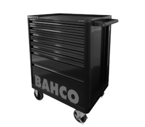 1472K7BKFF21SD Ratastel must tööriistakäru E72 675x500x950mm 7 sahtliga ja 417 tööriistaga