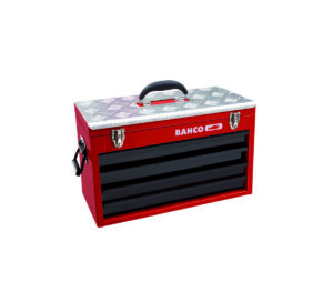 1483KHD4RB Mehaaniku tööriistakast 4 sahtliga 523x257x355mm tugevdatud metallist kaanega