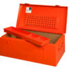 1496MB4 Oranž metallist tööriista kast 830x440x340mm, lisa sahtliga ja tugevdatud korpusega