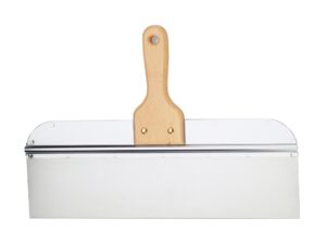 219303500 Filling scrapper with wooden handle, Inox, 350mm