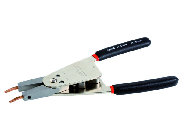 2928-250 Lukustusrõnga tangid vahetatavate otstega avale ja võllile 250mm 46-102/38-102mm