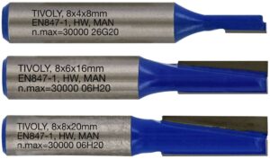 3128820673208_1 Sõrmfreeside komplekt 4 / 6 / 8 mm, 8mm saba