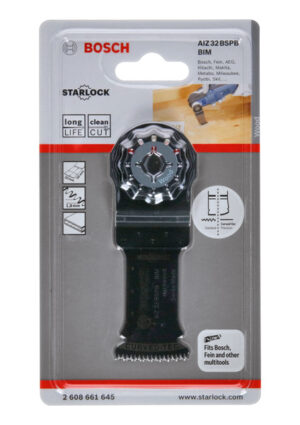 3165140492485_1 Multitööriista tera Bosch AIZ 32 BSPB puit, 32mm, Starlock