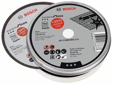 3165140668873_1 Lõikeketas 125x1x22,23mm, INOX Rapido - 10tk