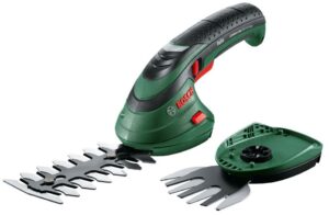 3165140819756_1 Akumurukäärid Bosch ISIO 3 koos põõsa- ja muruteraga (3.6V / 1,5Ah)