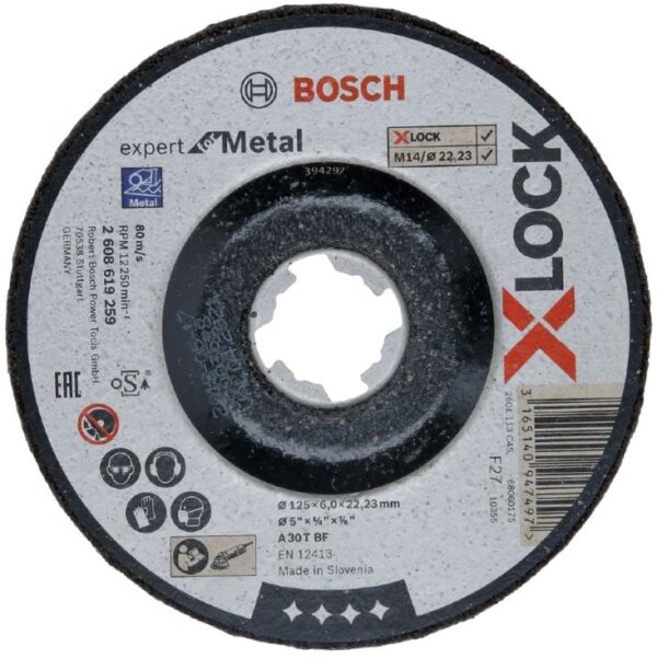 3165140947497_1 Lihvketas 125x6x22.23mm, Expert metallile, X-LOCK