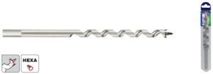 3221910026394_1 Vedav spiraalne puidupuur 12x200 mm, kuuskant saba