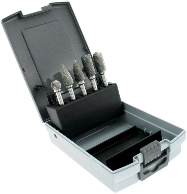 3221910612979_1 Pöördviilide komplekt, kõvasulamist. Komplektis 5 erineva kujuga Ø12 mm pöördviili. Kinnitus Ø6mm