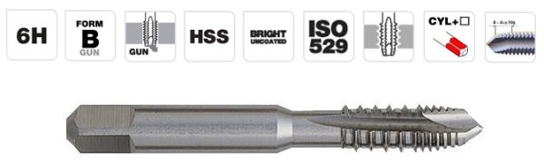 3221910677640_1 Masinkeermepuur M12x1.75, ISO HSS, GUN