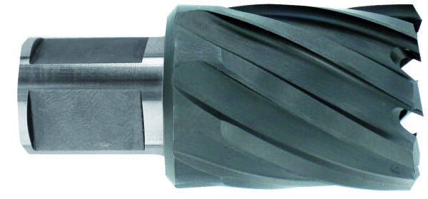 3221910825003 Kroonpuur TiAlN Ø18X60x30 mm, HSS, lühike seeria. Kinnitus Ø19 mm, Weldon