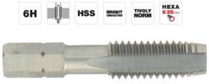 3221910881825_1 Masinkeermepuur M8x1.25, HSS, 1/4 kuuskant saba