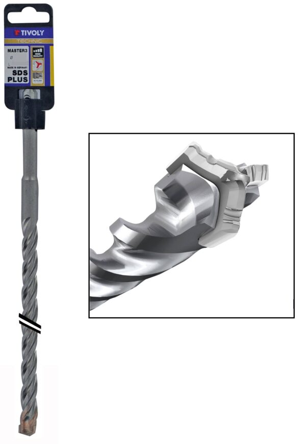 3221910896522_1 SDS+ puur 8*110*50mm, Technic Master 3, 3 lõiketeraga