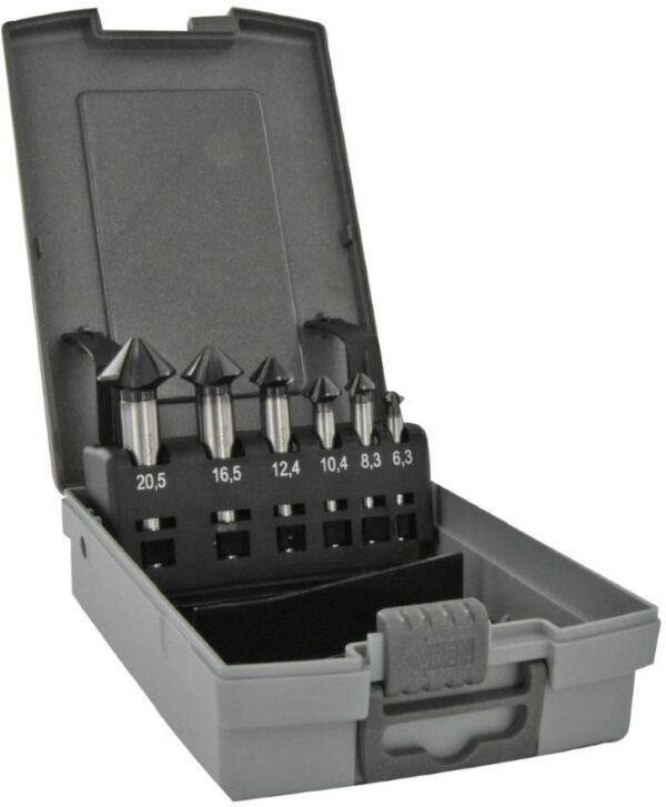 3221910899448_1 Süvistite komplekt, 6 osa, 90⁰, ØD=6,3-20,5 mm, HSS-E5, TiAlN