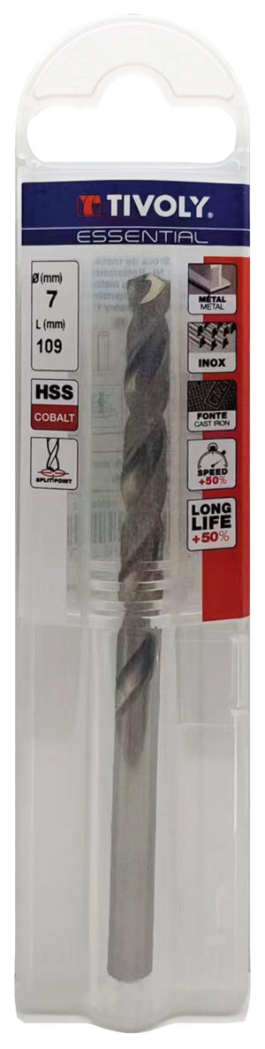 3221912002402_1 Metallipuur 7.0mm, HSS-Co, üleni lihvitud. Tipunurk terav (split point) 135°. T Line, jaepakend