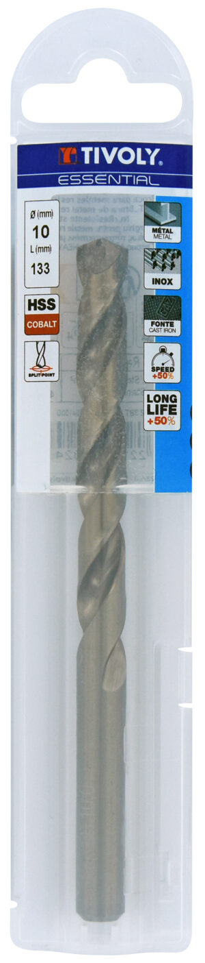 3221912002464_1 Metallipuur 10mm, HSS-Co, üleni lihvitud. Tipunurk terav (split point) 135°. T Line, jaepakend