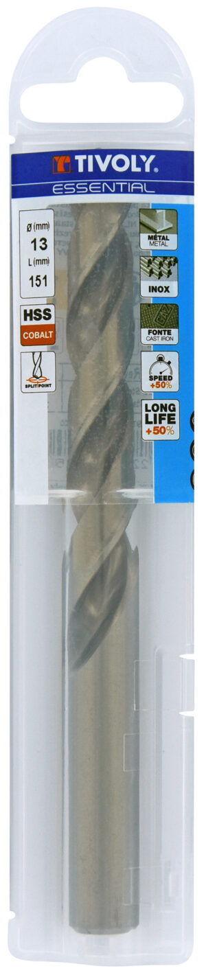 3221912002525_1 Metallipuur 13mm, HSS-Co, üleni lihvitud. Tipunurk terav (split point) 135°. T Line, jaepakend