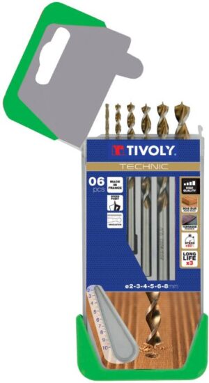 3221912022820_1 Puidupuuride komplekt 2-8mm, 6-osaline, HSS, SLR markeeringuga
