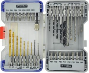 3221912040176_1 Metalli-, puidu- ja betoonipuuride ning otsakute komplekt, 1/4" kuuskant sabaga