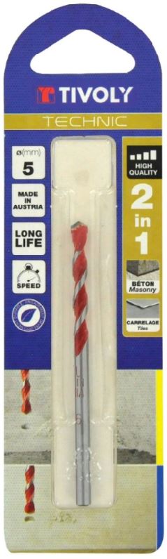 3221912064943_2 Betooni ja keraamiliste plaatide puur Technic 2 in 1, löögita puurimiseks Ø 5mm