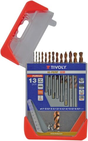 3221912112538_1 Metallipuuride komplekt 1.5-6.5mm, HSS, FURIUS (FUSIO), 13 puuri