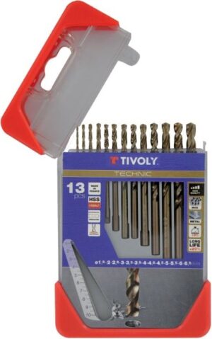 3221912112545_1 Metallipuuride komplekt 1.5-6.5mm, HSS-Co, üleni lihvitud, 13 puuri