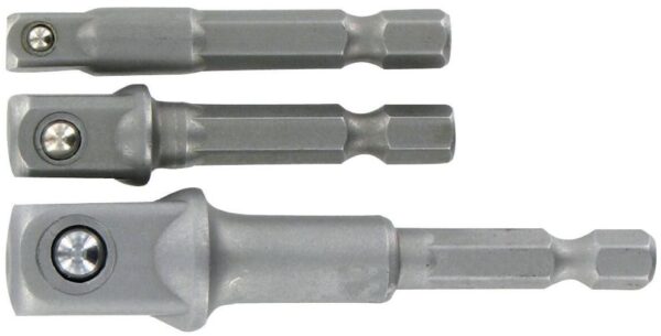 3221912146663_1 Adapterite komplekt, 3tk, SDS - 1/4" / 3/8" / 1/2"