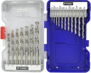3221912205162_1 Tivoly metallipuuride komplekt – 18-osaline Ø2–10 mm, "split point", 30° N-spiraaliga, HSS, silindriline vars, RANGER karp