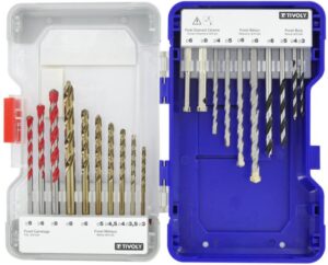 3221912218384_1 Tivoly segamaterjalide puurikomplekt – 20-osaline HSS ja karbiidpuurid Ø 3–8 mm, T20 Mixed RANGER karp