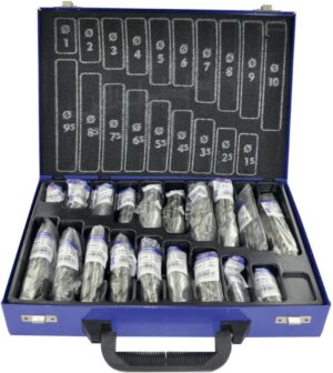 3221912263438_1 Tivoly metallipuuride komplekt – 170-osaline Ø 1–10 mm, täielikult lihvitud HSS, T-Line