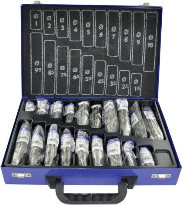 3221912263438_1 Tivoly metallipuuride komplekt – 170-osaline Ø 1–10 mm, täielikult lihvitud HSS, T-Line