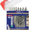 3221912344465_1 Tivoly Smart Point HSS-metallipuuride komplekt – 10-osaline Ø 1–10 mm, automaatne tsenterdus, kolmnurkvars, CLIPSTER karp
