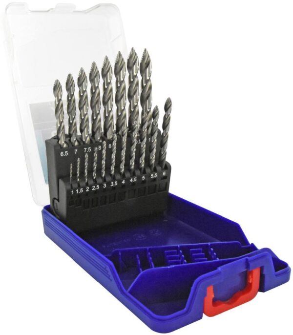 3221912344489_1 Tivoly Smart Point HSS-metallipuuride komplekt – 19-osaline Ø 1–10 mm, automaatne tsenterdus ja Smart Point, 5 mm kolmnurkvars