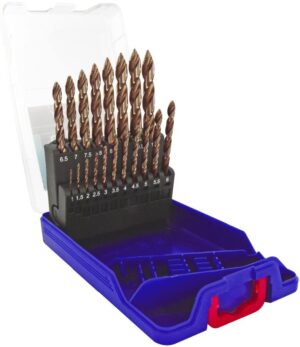 3221912344526_1 Metallipuuride komplekt 1-10mm, HSS "Smart Point" progresseeruva tipuga, Ti2CN FUSIO, 19 puuri