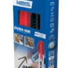 3660447222488_1 Tindimarkerite Markal Dura-Ink 60 3mm komplekt, must + punane