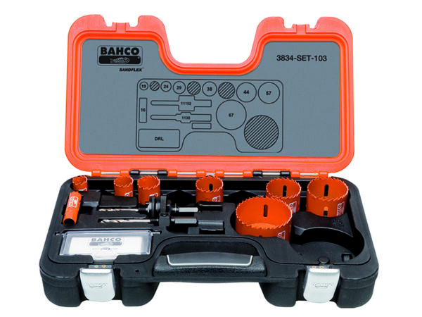 *temp* Bi-Metall augusaagide kmpl 16-67mm, kaks hoidikut + 1 varu juhtpuur, 11 osa