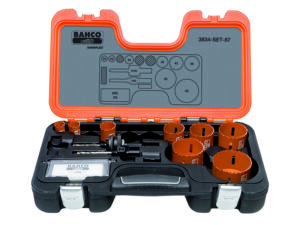 *temp* Bi-Metall augusaagide kmpl 19-65mm, kaks hoidikut + 1 varu juhtpuur, 12 osa