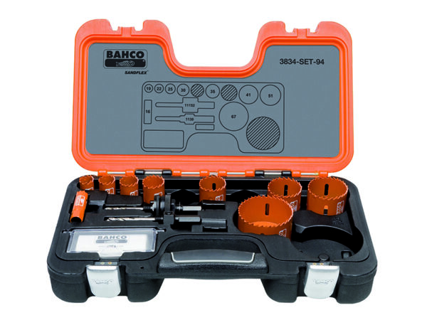 *temp* Bi-Metall augusaagide kmpl 16-67mm, kaks hoidikut + 1 varu juhtpuur, 11 osa