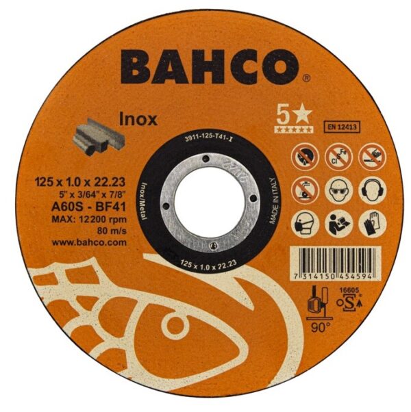 3911-115-T41-I Lõikeketas A60S INOX T41 115x1.0x22.23mm