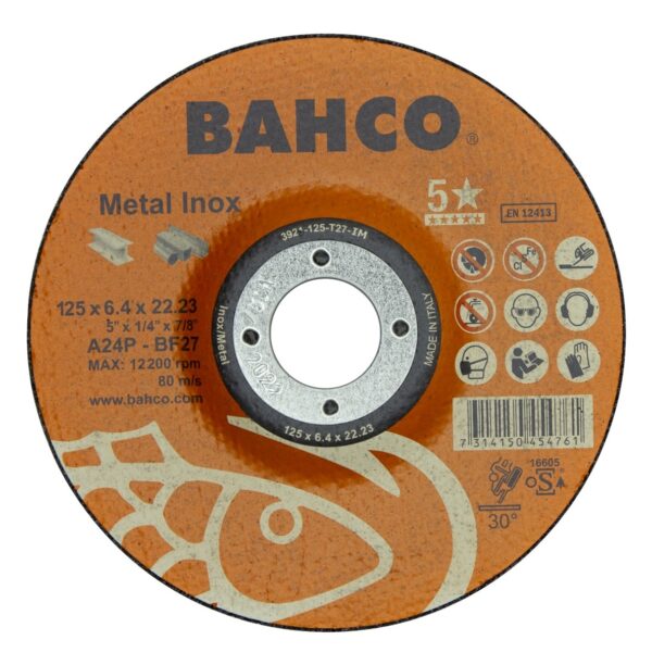 3921-180-T27-IM Lihvketas A30S INOX+Fe T42 180x6,4x22.23mm