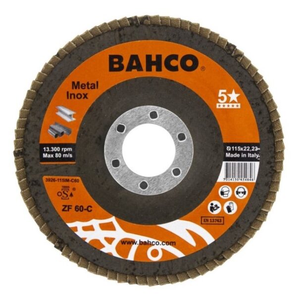 3926-115IM-C120 Lamellketas kooniline INOX+Fe P120 115x22.23mm