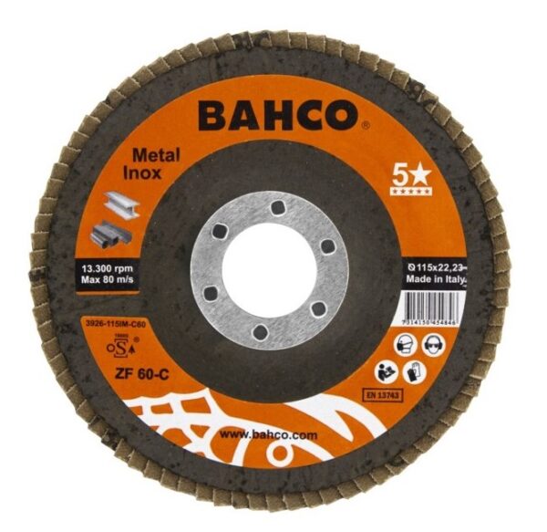 3926-115IM-C60 Lamellketas kooniline INOX+Fe P60 115x22.23mm